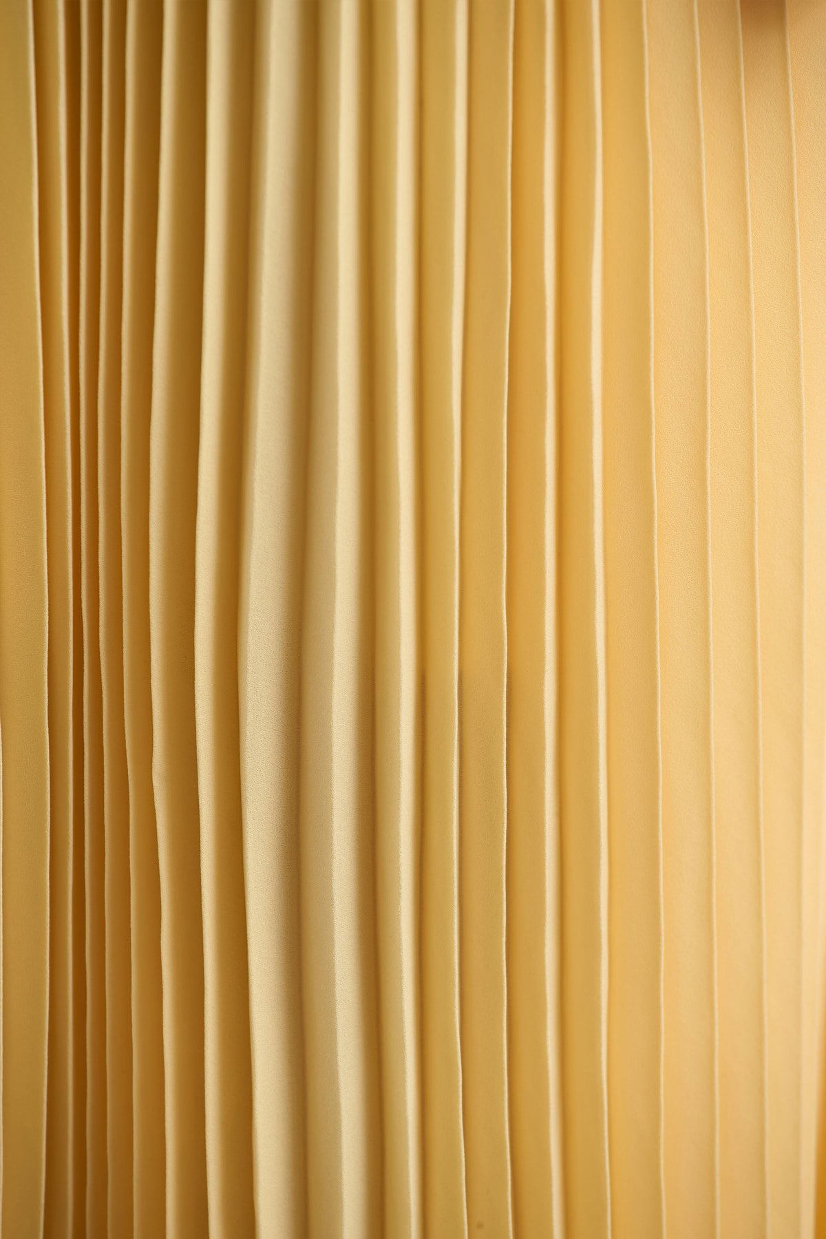 Tulip | Lemon Pleated High-Neck Midi Dress